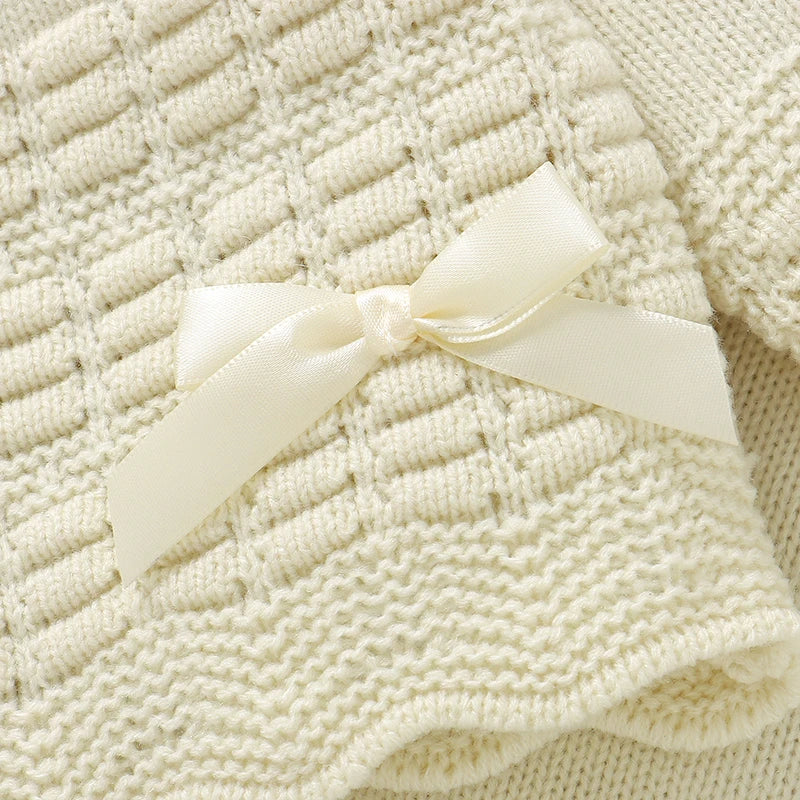 Baby Girls Round Neck Long Sleeves Winter Outfit