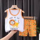 2PCS Cotton T-Shirts and Shorts Set for Toddler Boys Girls childrensterritory