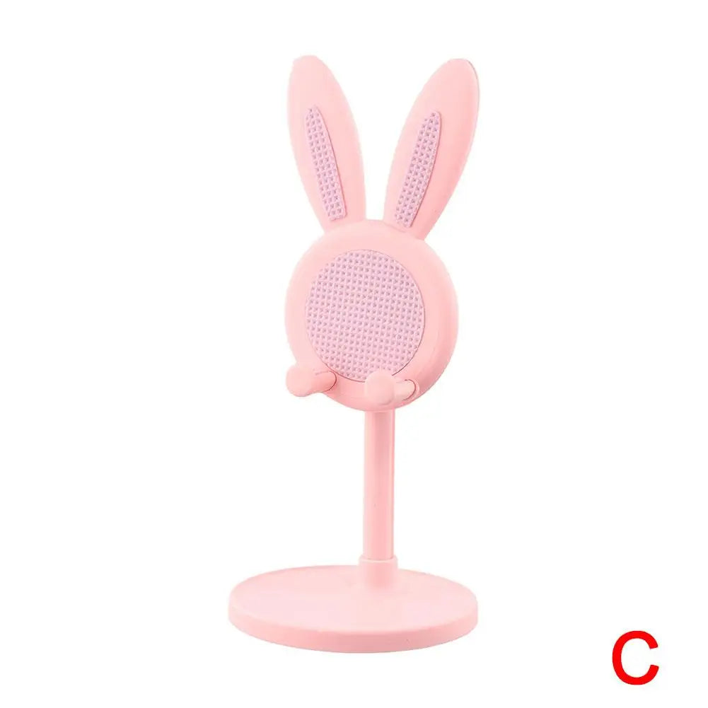 Adjustable Rabbit Cartoon Design Cell Phone Stand childrensterritory