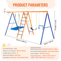 Outdoor Swing Set with 1 Saucer Swing Seat for Kids childrensterritory