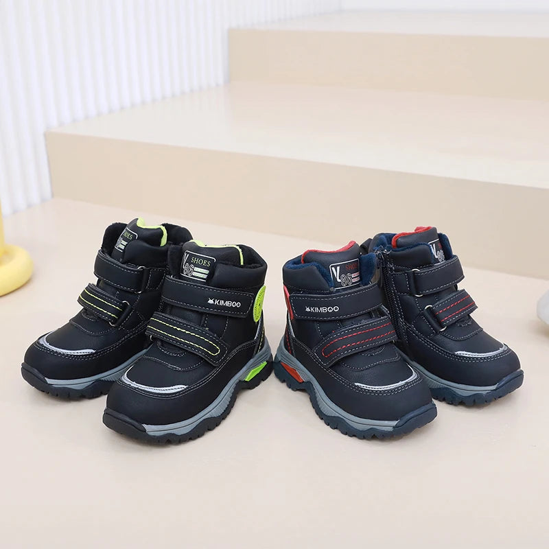 Boys Waterproof Thickened Cotton Soft Outdoor Warm Boots childrensterritory