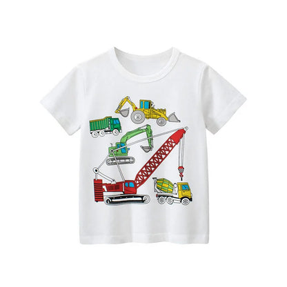 Kids Boys Dinosaurs Print Summer T-Shirts