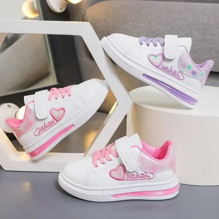 Kids Love Embroidery Princess Sports Shoes/Sneakers childrensterritory