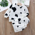 Girls Cartoon Design Long Sleeves Warm Clothing Set childrensterritory