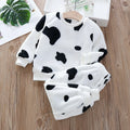 Girls Cartoon Design Long Sleeves Warm Clothing Set childrensterritory