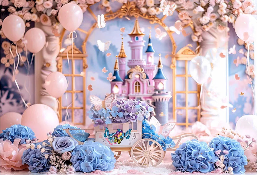Floral Photography Background for Birthday Parties childrensterritory