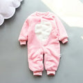 Soft Flannel Warm Printed Baby Romper for Winter
