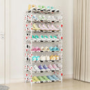 4/6/8-layer Shoe Organizer Stackable Canvas Rack for Home childrensterritory