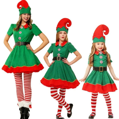 Designer Family Matching Christmas Elf Costumes childrensterritory