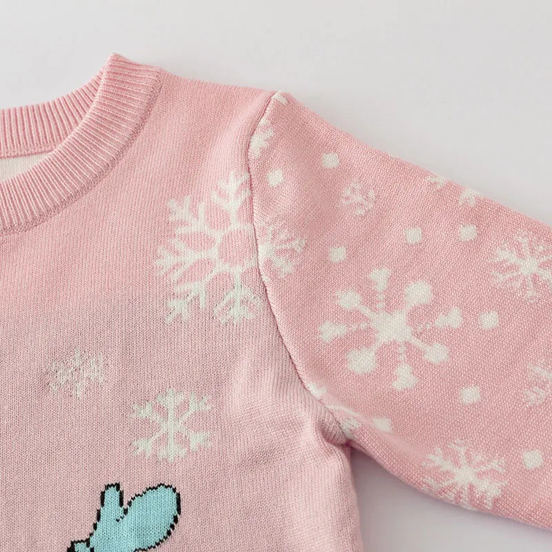 Kids Cartoon Print Soft Warm Sweaters