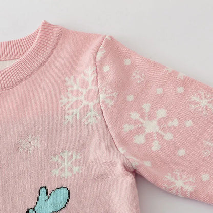 Kids Cartoon Print Soft Warm Sweaters