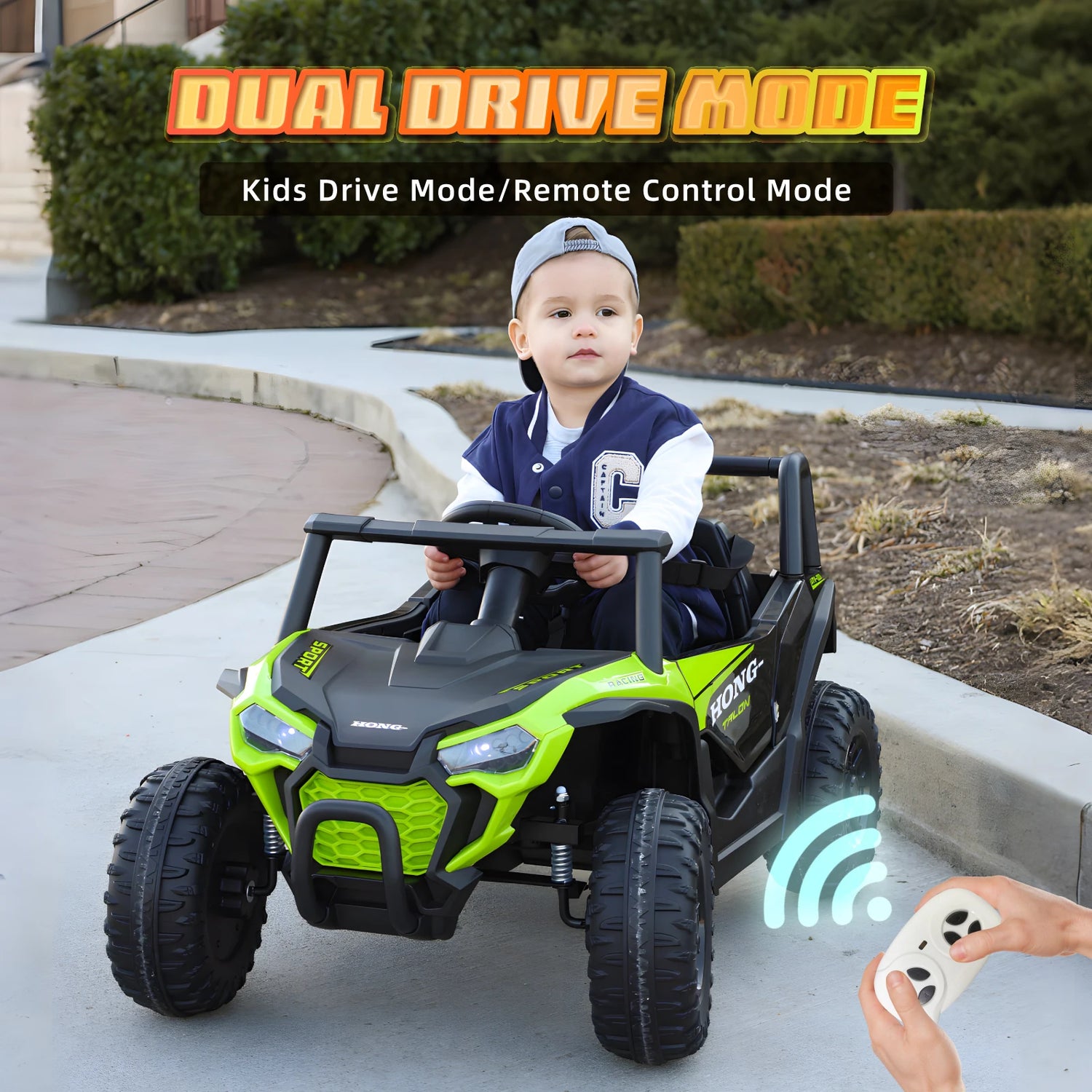Kids 12V Electric Ride UTV Car w/ Remote Control LED childrensterritory