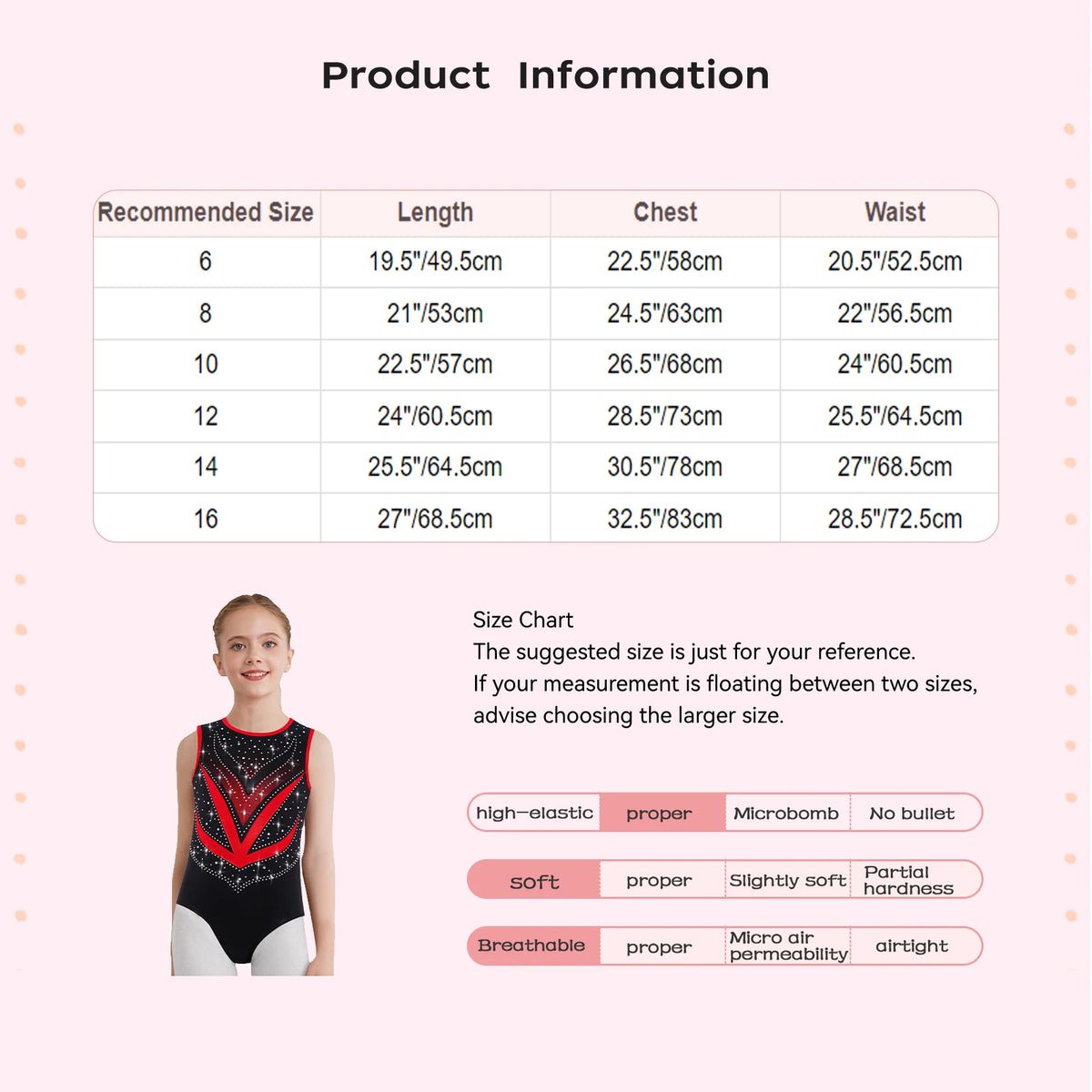 Kids Girls Mesh Rhinestones Design Gymnastics Leotard/Dancewear childrensterritory