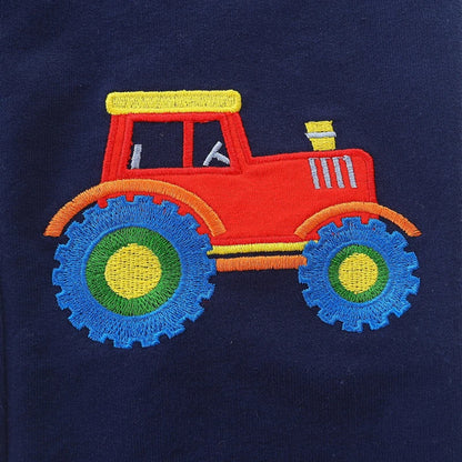 Tractor Appliques Casual Sweatpants for Little Boys childrensterritory