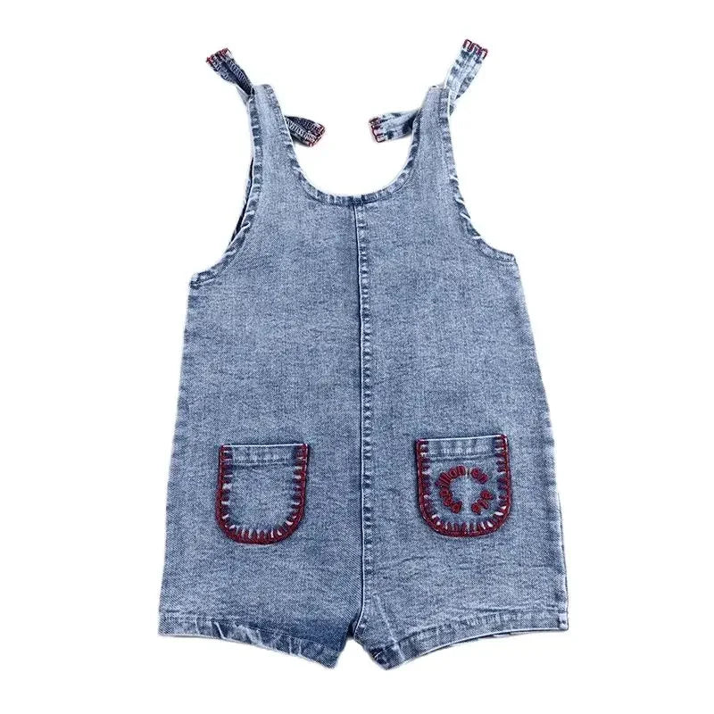 Baby/Kids Summer Denim Clothing Sets with Pockets childrensterritory