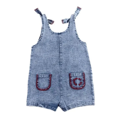 Baby/Kids Summer Denim Clothing Sets with Pockets childrensterritory