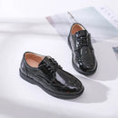 Kids Boys Genuine Leather Flat Classic Black Loafers childrensterritory