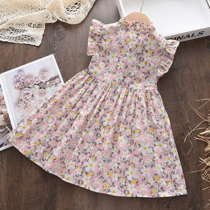 Kids Girls Floral Summer Fashion Dresses childrensterritory
