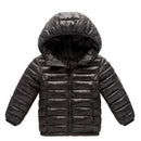 Kids Zipper Hooded Warm Jackets With Fur Design childrensterritory