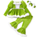 Girls' Long-Sleeved Christmas Clothing Set childrensterritory