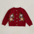 Baby Girls Long Sleeve Embroider Knit Cardigan childrensterritory