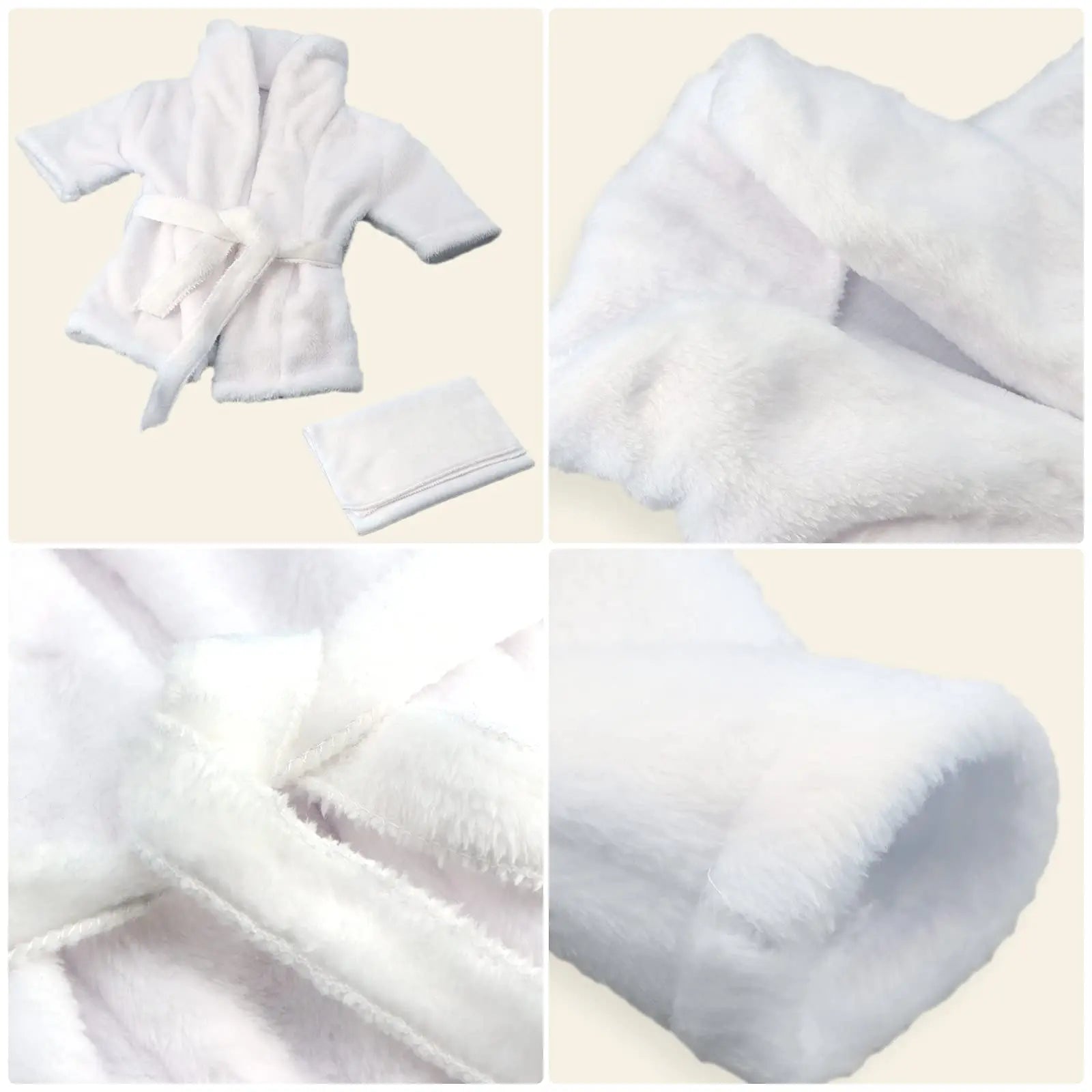 5PCS Bathrobes Outfit Props Set for Newborn Photography