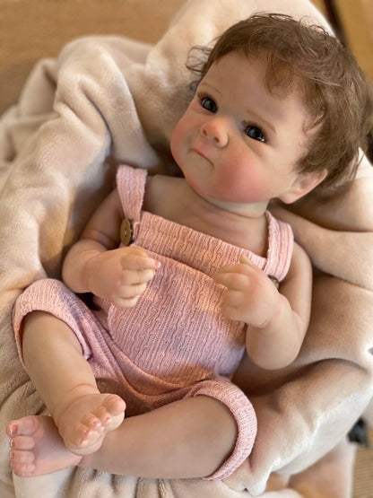Washable Reborn Baby Doll With Rooted Hair childrensterritory