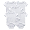 Short Sleeves Cartoon Print Soft Bodysuits For Baby Boys And Girls childrensterritory