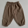 Printed Soft Cotton Girls Casual Pants childrensterritory