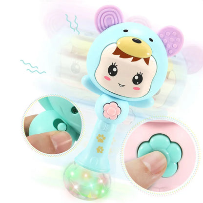 Baby Musical Rattle Hammer Toy with LED Lights childrensterritory
