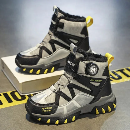 Kids Boys Plush Fashion Winter Warm Fur Shoes childrensterritory
