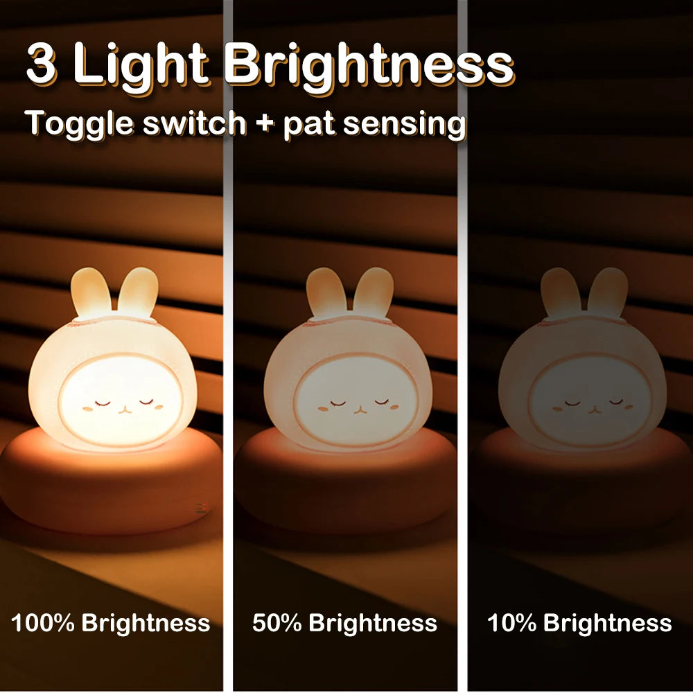 Rechargeable Touch Sensor Dimmable Cute LED Night Lights