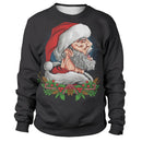 Funny Santa Claus Printed Sweatshirts For Men childrensterritory