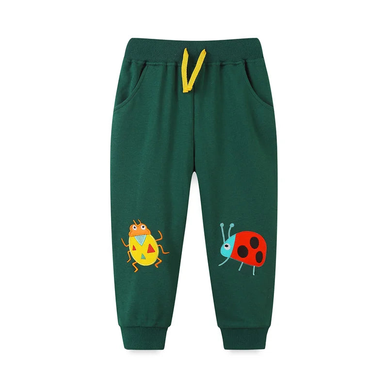 Kids Girls Strawberry Embroidery Trousers childrensterritory