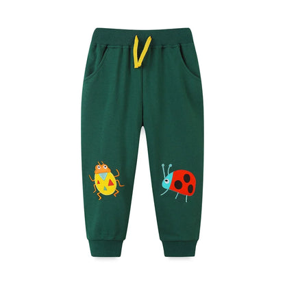 Kids Girls Strawberry Embroidery Trousers childrensterritory