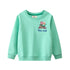 Kids Girls Cartoon Embroidery Applique Design Sweatshirts childrensterritory