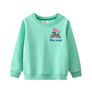 Kids Girls Cartoon Embroidery Applique Design Sweatshirts childrensterritory