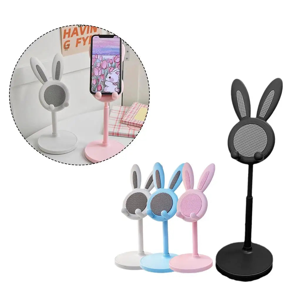 Adjustable Rabbit Cartoon Design Cell Phone Stand