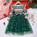 Kids Girls Christmas Style Long Sleeve Party Dresses childrensterritory