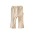 Kids Girls Casual Cropped Pants with Classy Bow for Party childrensterritory