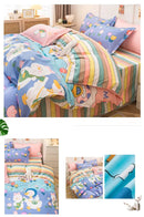 3/4-piece Cartoon Floral Print Soft Bedding Set For Home childrensterritory
