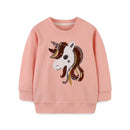 Kids Cartoon Print Long Sleeve Sweatshirts childrensterritory