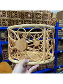 Vintage Handmade Wood Bamboo Basket Baby Photoshoot Prop childrensterritory