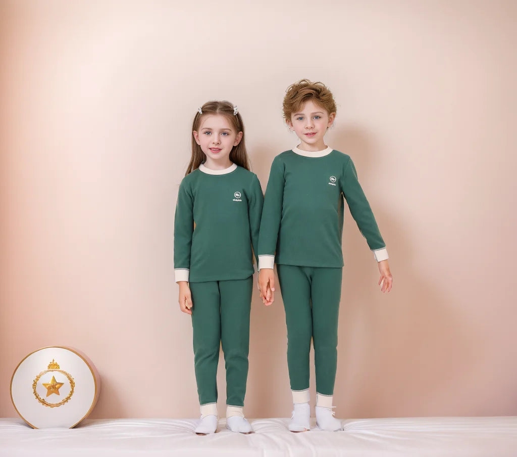 Kids Boys Girls Breathable Thermal Homeware Set