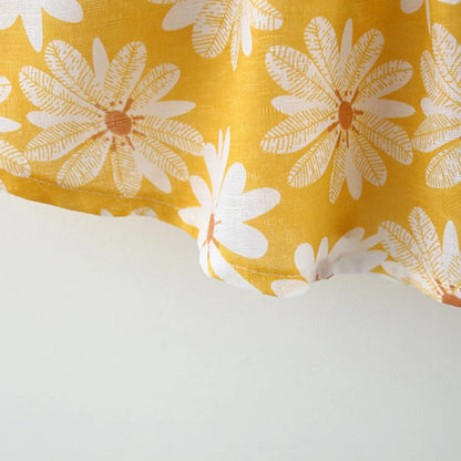 Sleeveless Bow Design Printed Summer Dresses For Girls