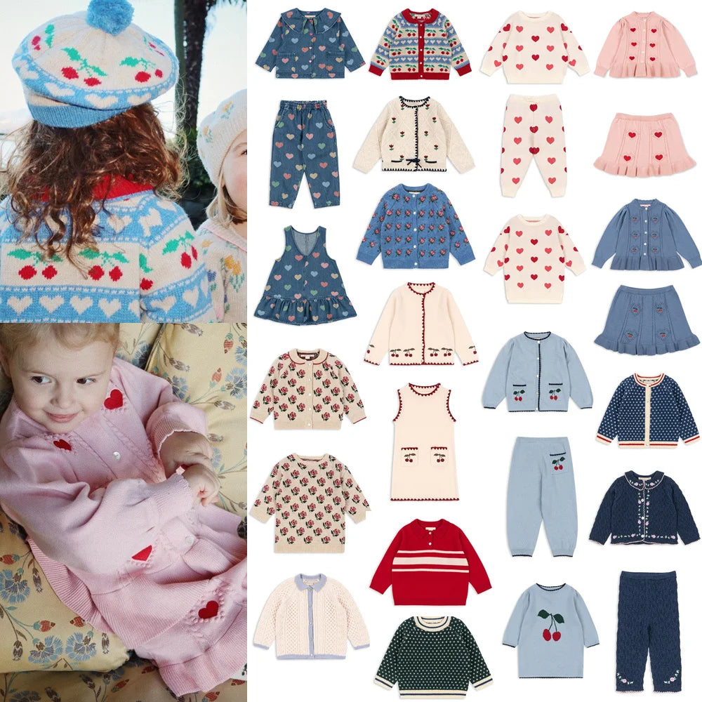 Full-Sleeve Printed Autumn Sweaters For Kids