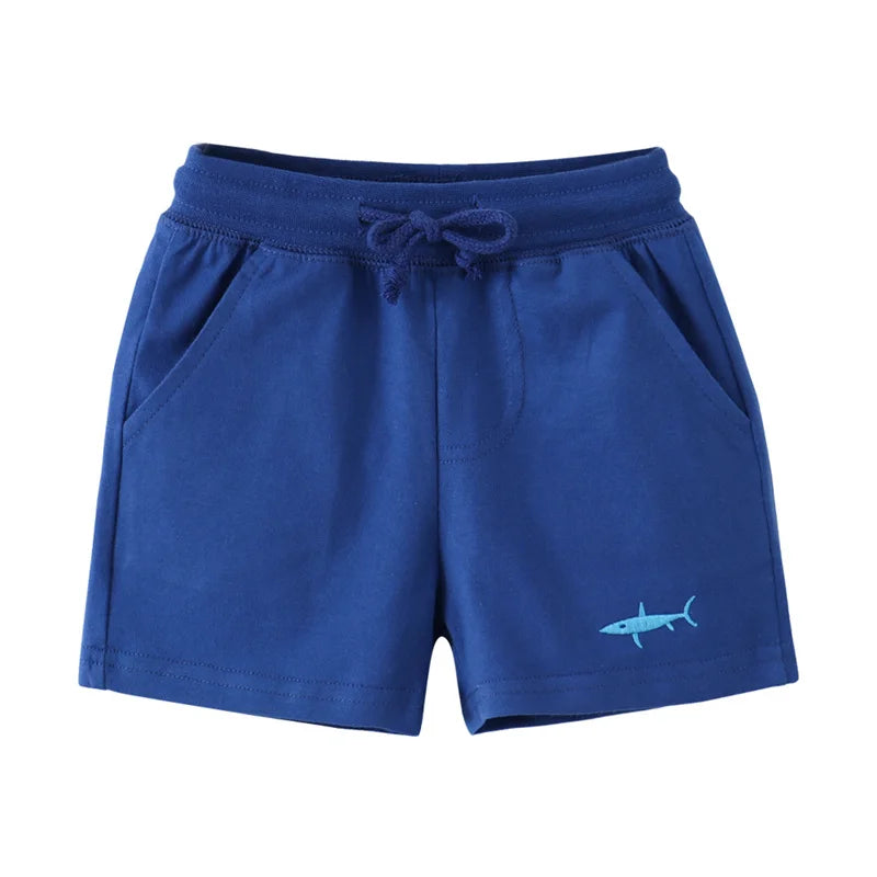 Cartoon Print Summer Drawstring Shorts For Boys Girls childrensterritory