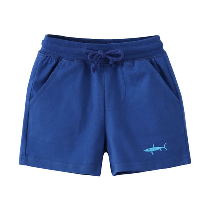 Cartoon Print Summer Drawstring Shorts For Boys Girls childrensterritory