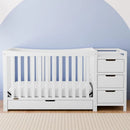 Integrated 4-in-1 Crib and Changer with Drawer for Baby childrensterritory