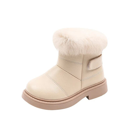 Little Boys Girls Casual Plush Winter Soft Boots childrensterritory